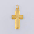 Dije Cruz Lisa 1.35 g / 3.2 cm Oro Amarillo 18K
