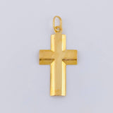 Dije Cruz Lisa 1.35 g / 3.2 cm Oro Amarillo 18K