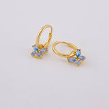 Candongas Dije Mariposa 0.65g / 1.2cm Oro Amarillo 18K