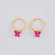 Candongas Dije Mariposa 0.65g / 1.2cm Oro Amarillo 18K