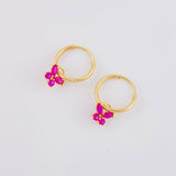 Candongas Dije Mariposa 0.65g / 1.2cm Oro Amarillo 18K