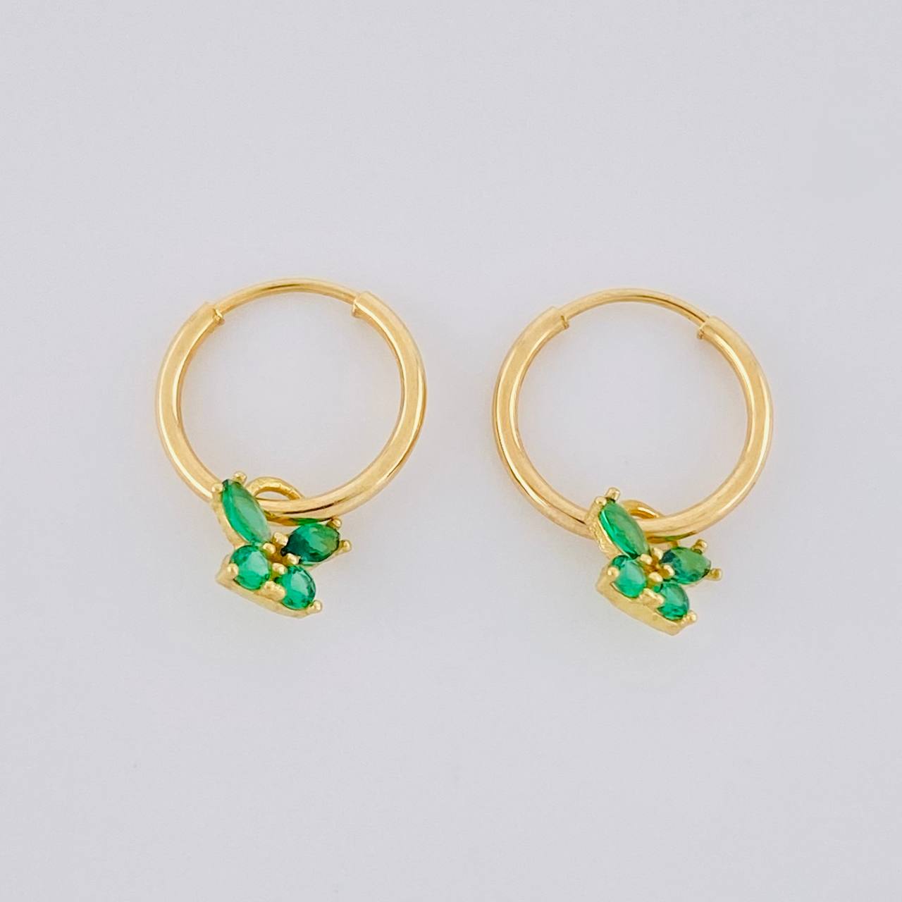 Candongas Dije Mariposa 0.65g / 1.2cm Oro Amarillo 18K