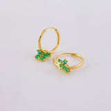 Candongas Dije Mariposa 0.65g / 1.2cm Oro Amarillo 18K
