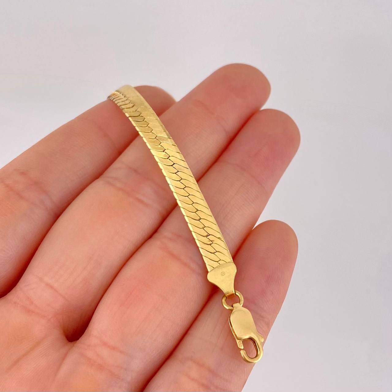Cadena Serpiente 22g / 50cm / 5.3mm Oro Amarillo 18K
