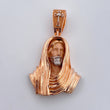 Dije Rostro Cristo 10.25gr / 3.9cm / Dos Oros Blanco Rosa 18K $