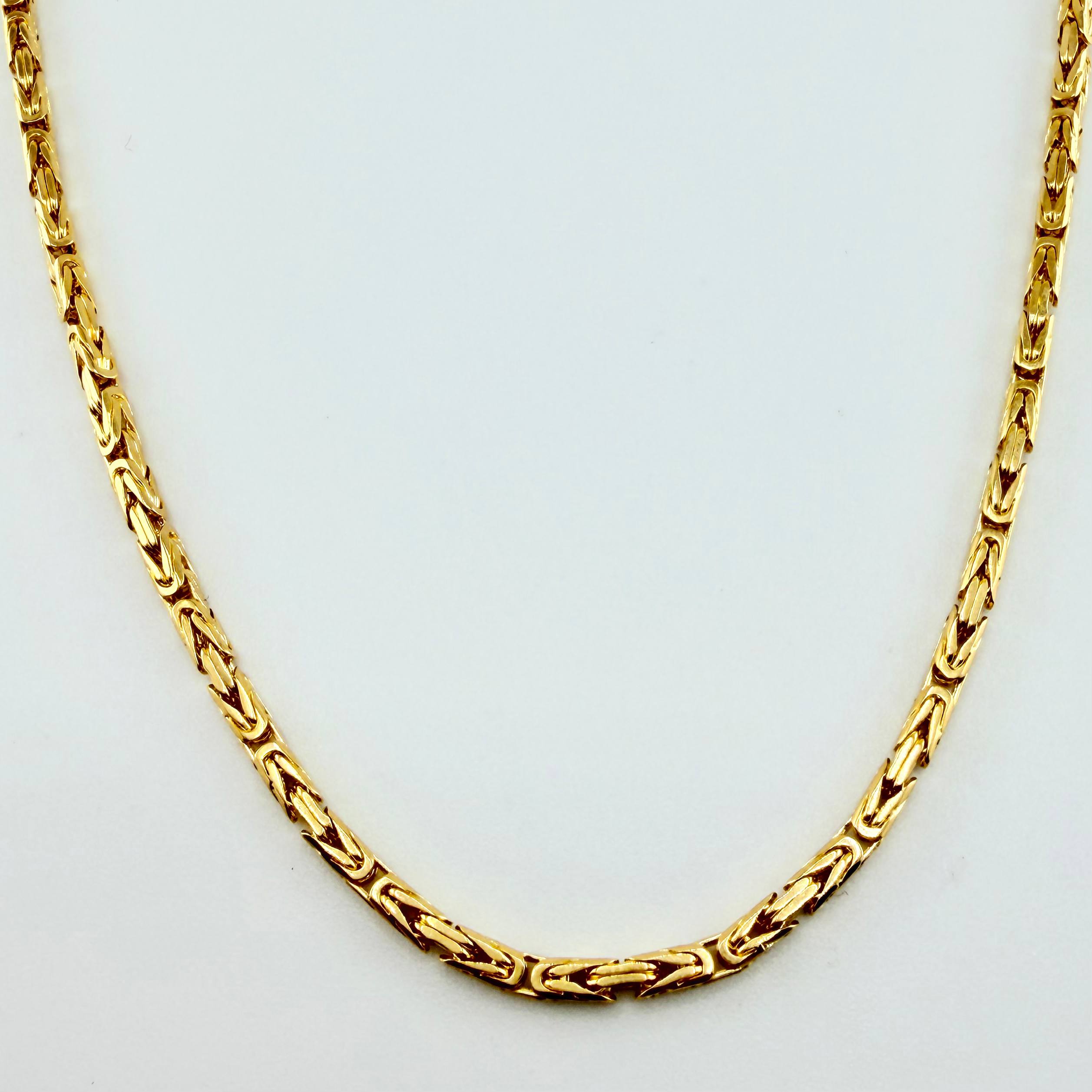 Cadena Peruana 24gr / 60cm / 2.2mm Oro Amarillo +3 18K ©