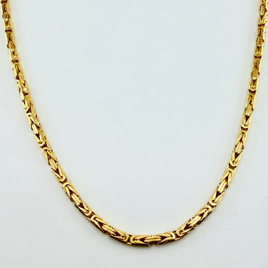 Cadena Peruana 24gr / 60cm / 2.2mm Oro Amarillo +3 18K ©