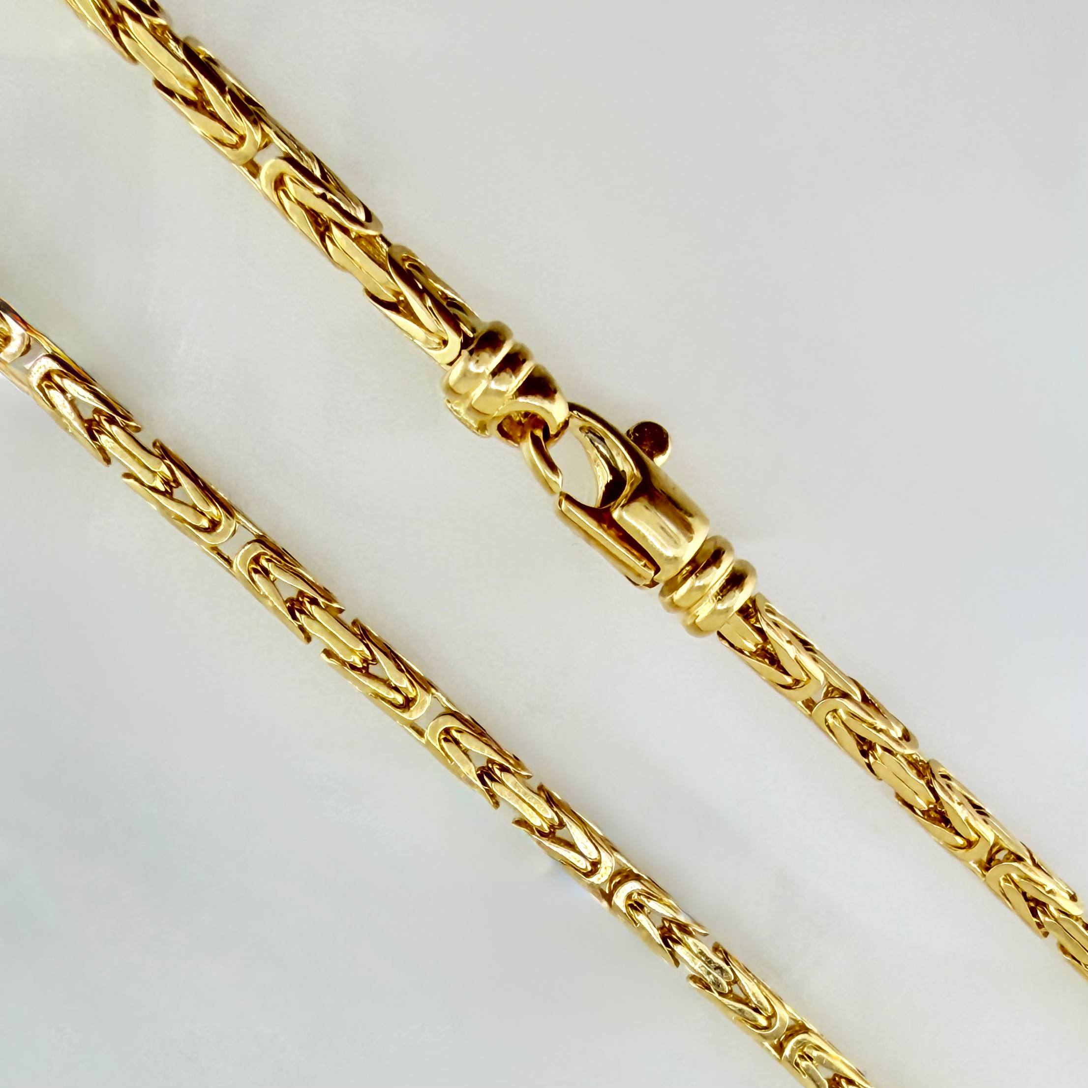 Cadena Peruana 24gr / 60cm / 2.2mm Oro Amarillo +3 18K ©