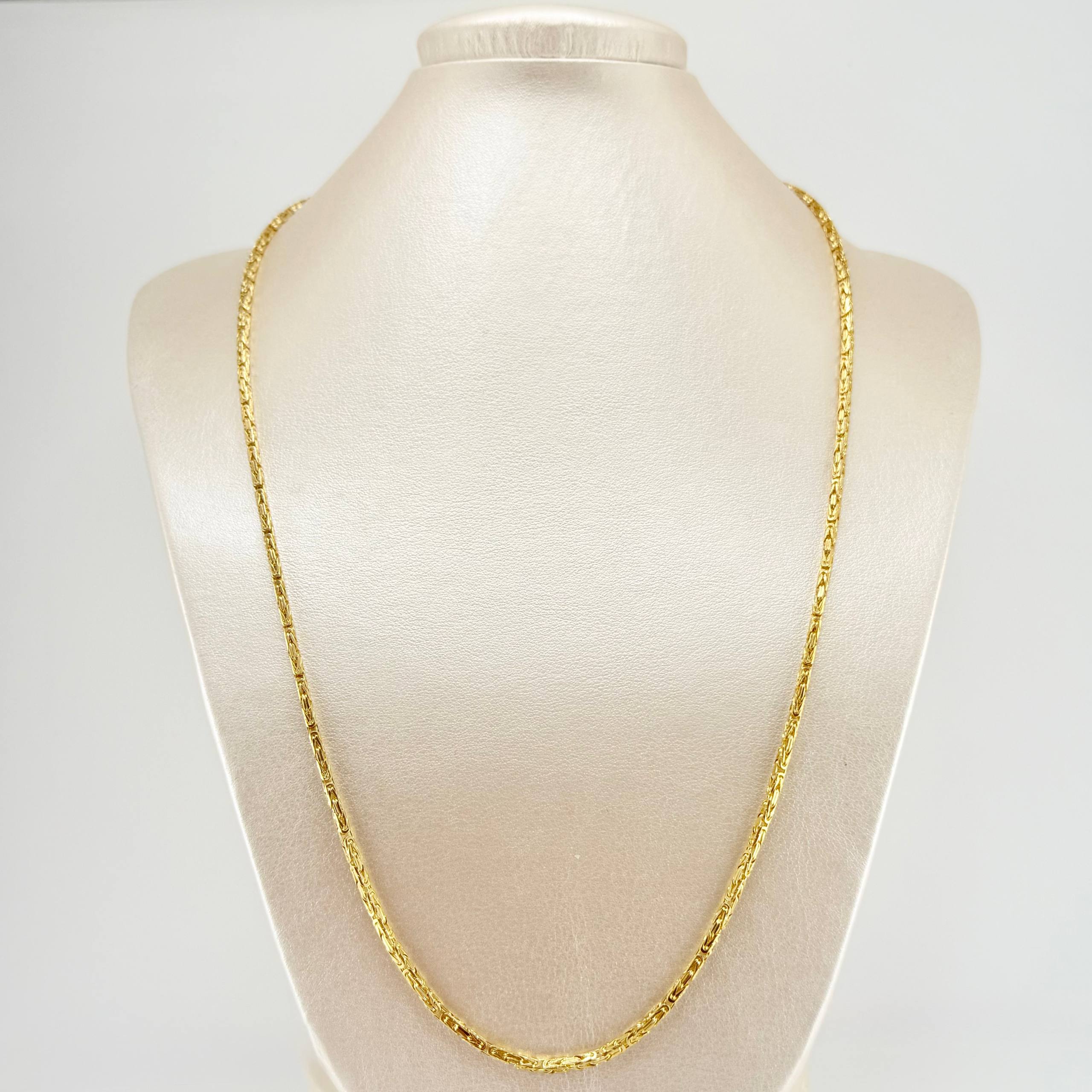 Cadena Peruana 24gr / 60cm / 2.2mm Oro Amarillo +3 18K ©