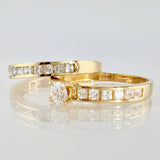 Anillo Solitario Media Alianza 4.8gr / T8 / Oro Amarillo 18K