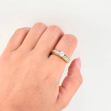 Anillo Solitario Cetro Media Alianza 6.05gr / T6 1/2 / Oro Amarillo 18K