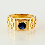 Anillo Niño Correa Incrustada 3.5gr / T3 1/2 / Oro Amarillo 18K