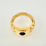 Anillo Niño Correa Incrustada 3.5gr / T3 1/2 / Oro Amarillo 18K