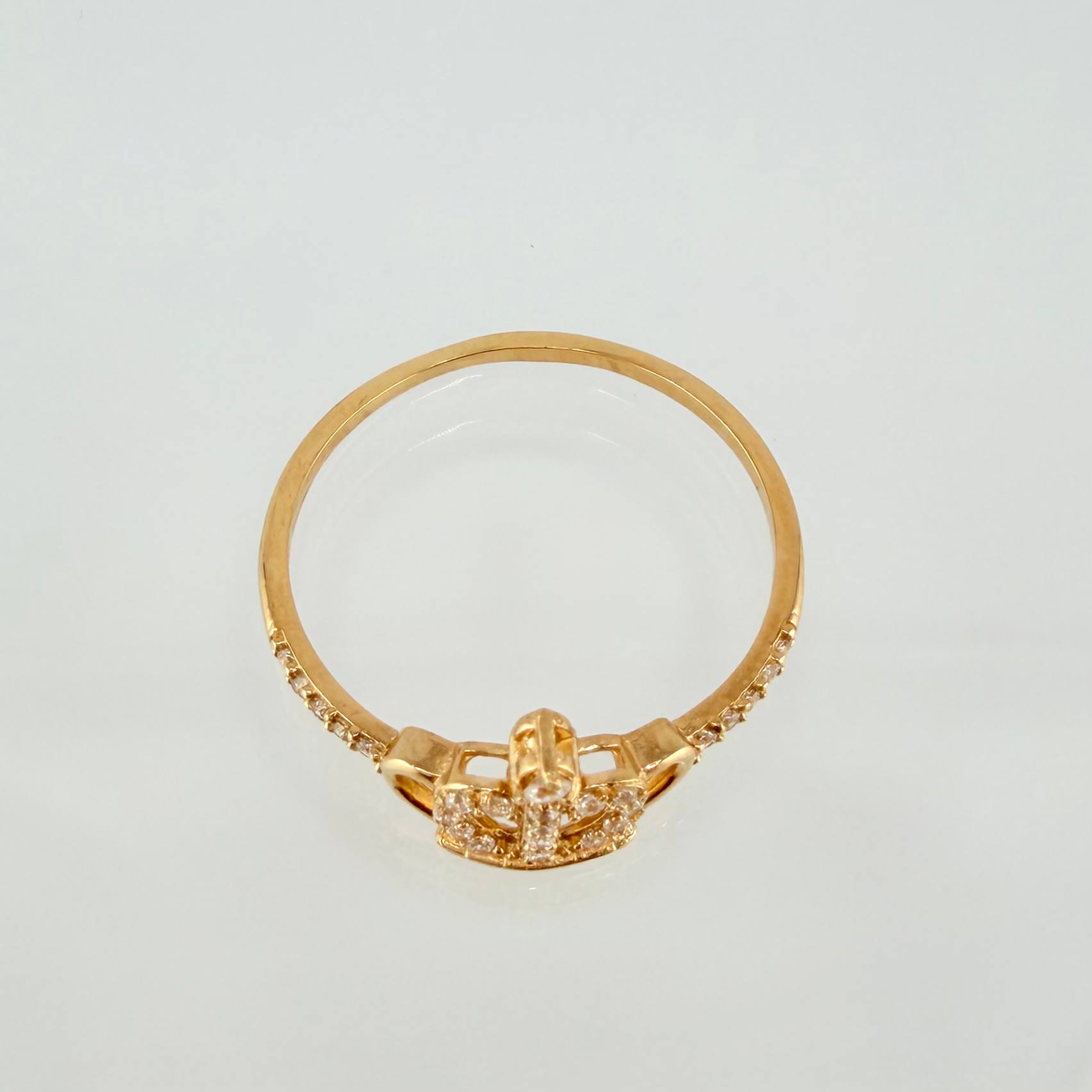 Anillo Corona 1.55gr / T7 1/4 / Oro Amarillo 18K