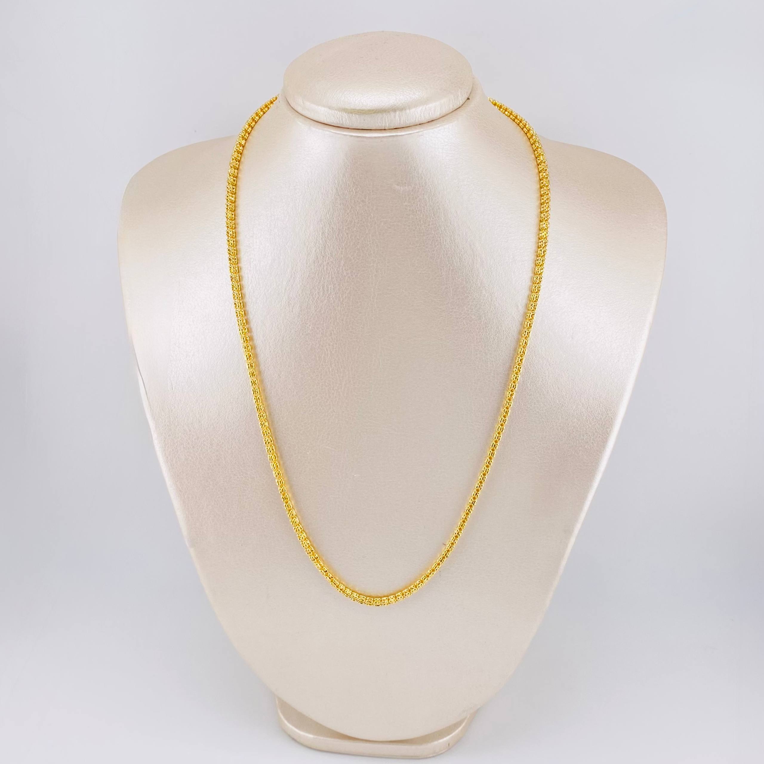 Cadena Ice 12.3g / 60cm / 2.4mm Oro Amarillo 18K