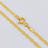 Cadena Plano Escamado 3.05gr / 40cm / 2.1mm Oro Amarillo +3 18K ©