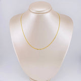 Cadena Plano Escamado 3.05gr / 40cm / 2.1mm Oro Amarillo +3 18K ©