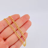 Cadena Cubana 4.7gr / 50cm / 3.45mm Oro Amarillo +1 18K ©