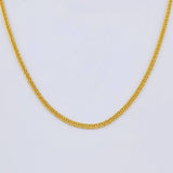 Cadena Cubana Reticulada 3.2gr / 60cm / 2mm Oro Amarillo +3 18K ©