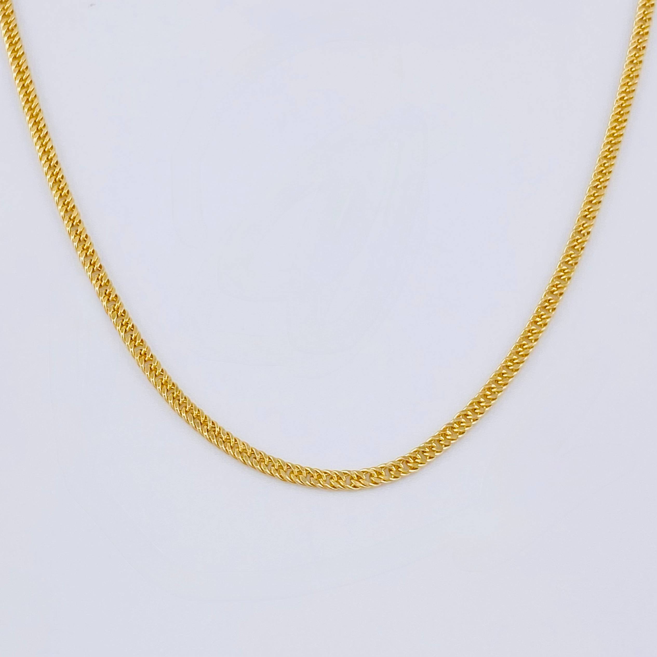 Cadena Cubana Reticulada 3.15gr / 60cm / 2mm Oro Amarillo +3 18K *