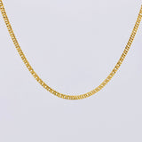 Cadena Cubana Reticulada 3.15gr / 60cm / 2mm Oro Amarillo +3 18K *