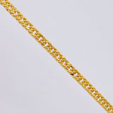 Cadena Cubana Reticulada 3.25gr / 60cm / 2.05mm Oro Amarillo +3 18K