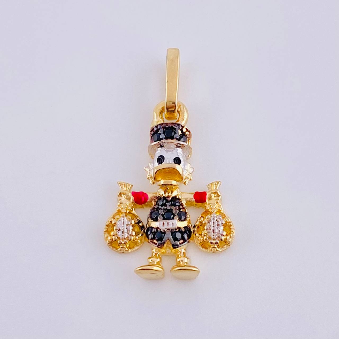 Dije Pato Bolsa Dinero 1.45gr / 2.3cm / Oro Amarillo 18K *