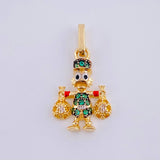Dije Pato Bolsa Dinero 1.5gr / 2.4cm / Oro Amarillo 18K