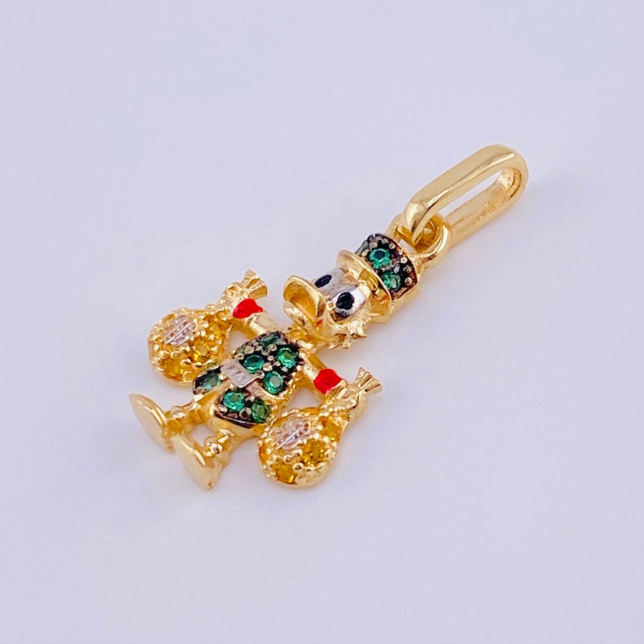 Dije Pato Bolsa Dinero 1.5gr / 2.4cm / Oro Amarillo 18K