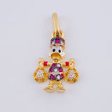 Dije Pato Bolsa Dinero 1.6gr / 2.4cm / Oro Amarillo 18K