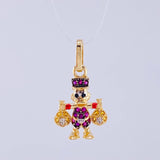 Dije Pato Bolsa Dinero 1.4gr / 2.3cm / Oro Amarillo 18K