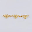 Herraje Retazo Corazones Diamantados 1.05 g / 4,5 cm Oro Amarillo 18K