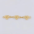 Herraje Retazo Corazón Diamantado 1 g / 4.5 cm Oro Amarillo 18K