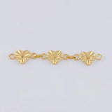 Herraje Retazo Corazón Diamantado 1 g / 4.5 cm Oro Amarillo 18K