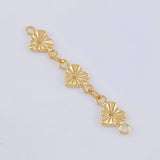 Herraje Retazo Corazones Diamantados 1.05 g / 4,5 cm Oro Amarillo 18K