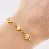 Herraje Retazo Corazón Diamantado 1.5 g / 4.5 cm Oro Amarillo 18K