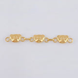 Herraje Retazo Cara De Oso 0.85 g / 4 cm Oro Amarillo 18K