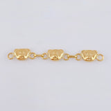 Herraje Retazo Cara De Oso 0.85 g / 4 cm Oro Amarillo 18K