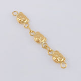 Herraje Retazo Cara de Oso 0.85gr / 4cm / Oro Amarillo 18K