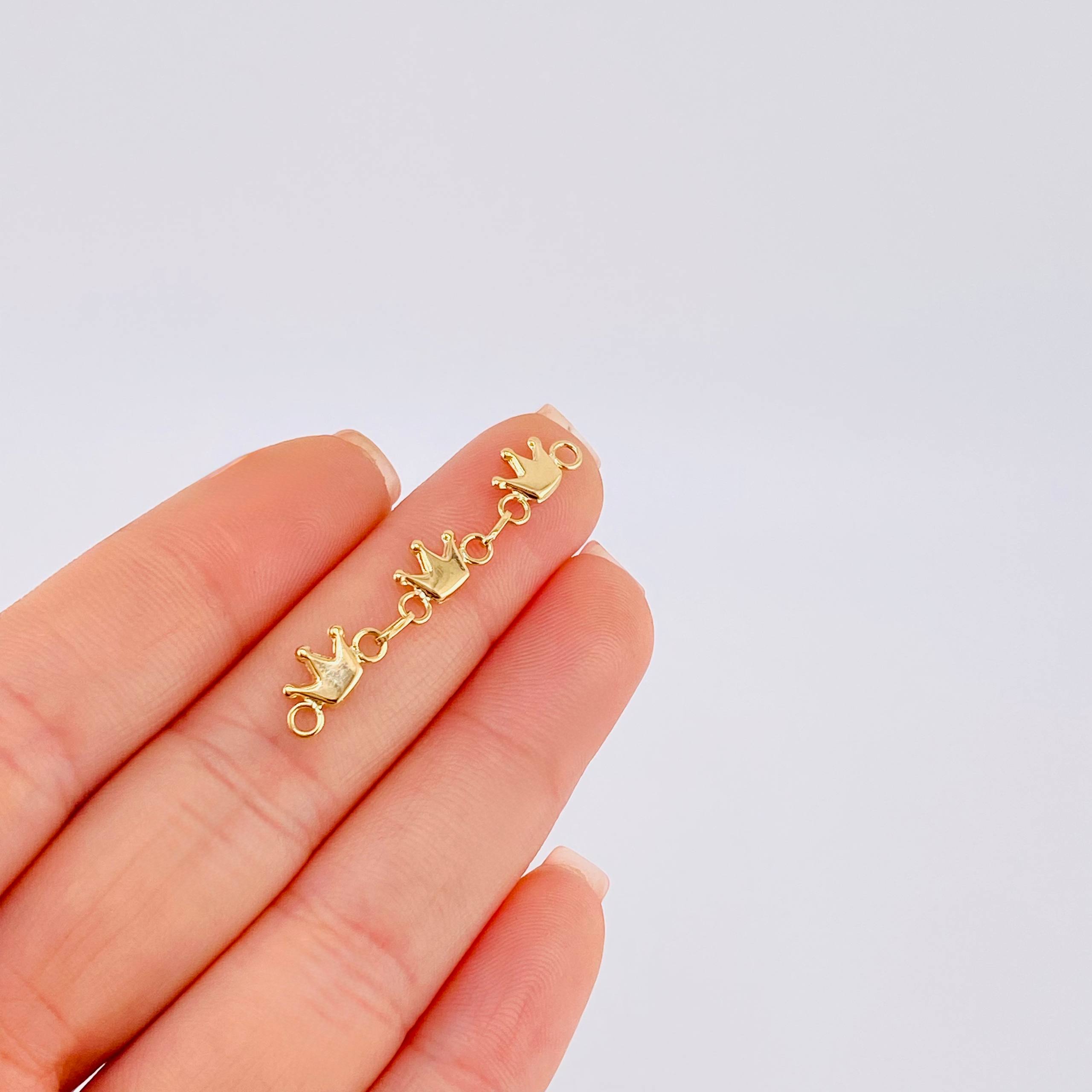 Herraje Retazo Coronas 0.85 g / 4 cm Oro Amarillo 18K