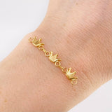 Herraje Retazo Coronas 0.85 g / 4 cm Oro Amarillo 18K