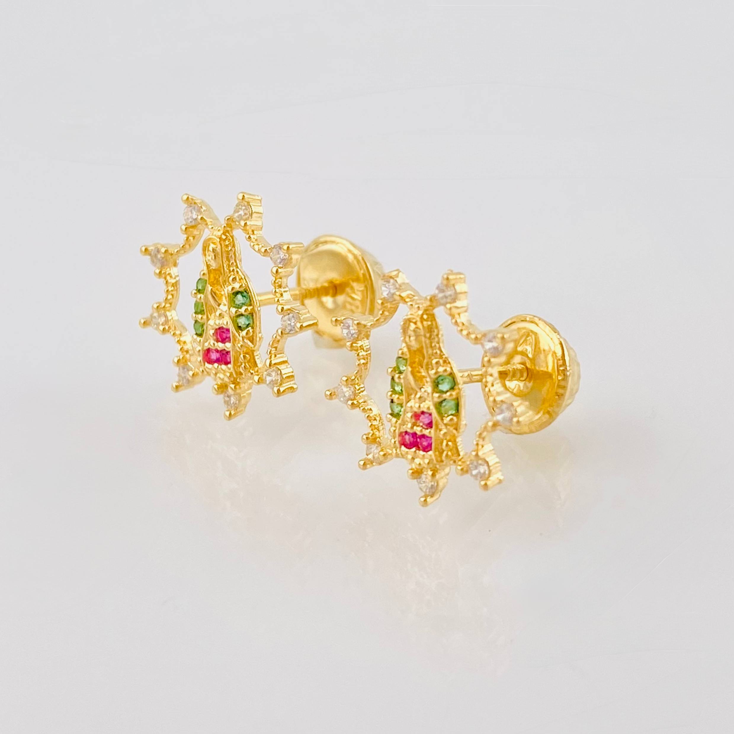 Topos Virgen Guadalupe 1.3 g / 1 cm Oro Amarillo 18K