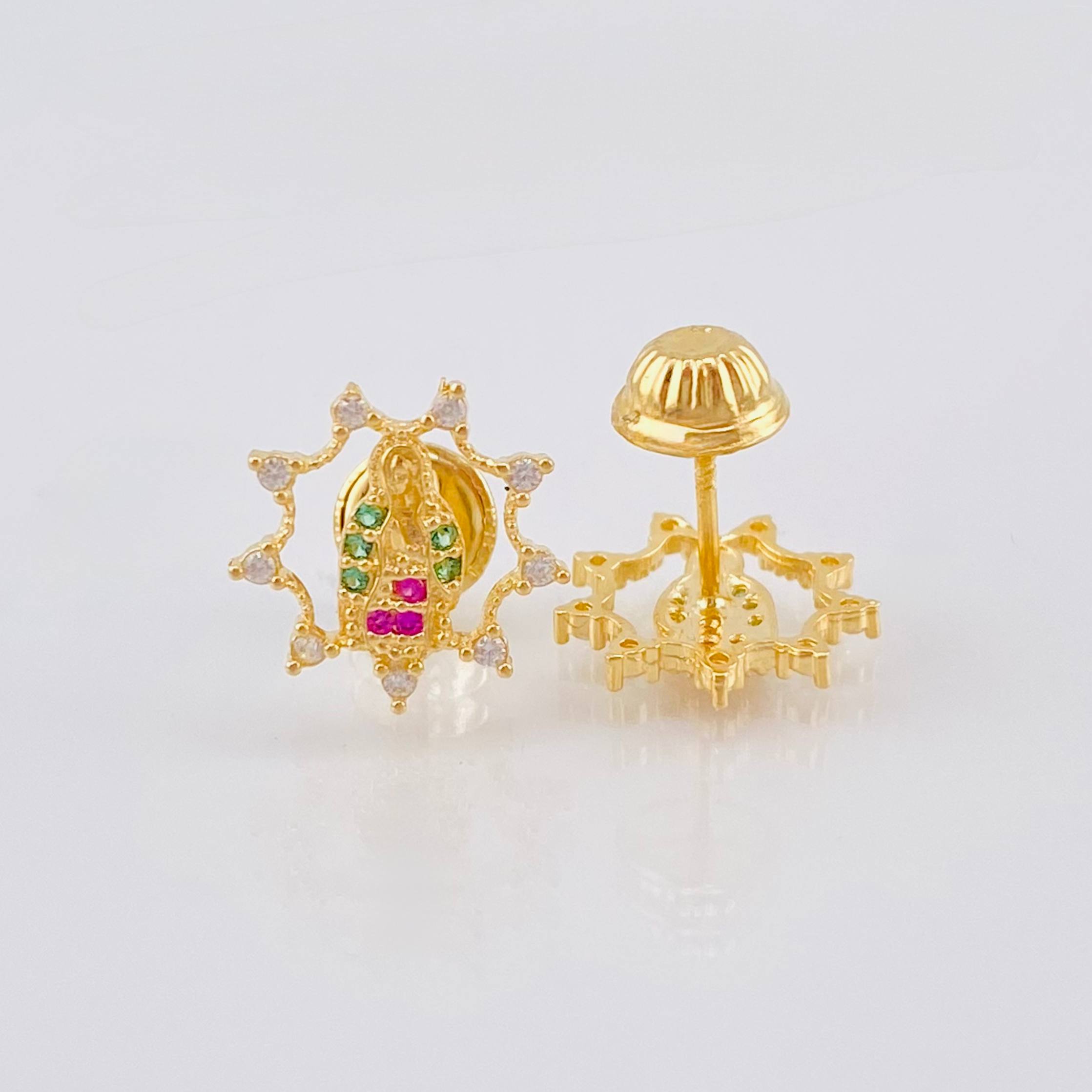 Topos Virgen Guadalupe 1.3 g / 1 cm Oro Amarillo 18K