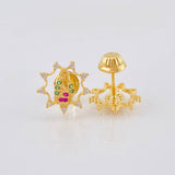 Topos Virgen Guadalupe Estrellada 1.3 g Oro Amarillo 18K