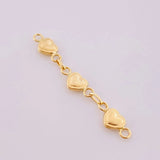 Herraje Retazo Corazón Bordeado 0.8 g / 4.1 cm Oro Amarillo 18K