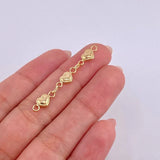 Herraje Retazo Corazón Bordeado 0.8 g / 4.1 cm Oro Amarillo 18K