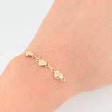 Herraje Retazo Corazones Bordeados 0.85 g / 4,2 cm Oro Amarillo 18K