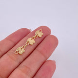 Herraje Retazo Osos Ts 1 g / 3,2 cm Oro Amarillo 18K