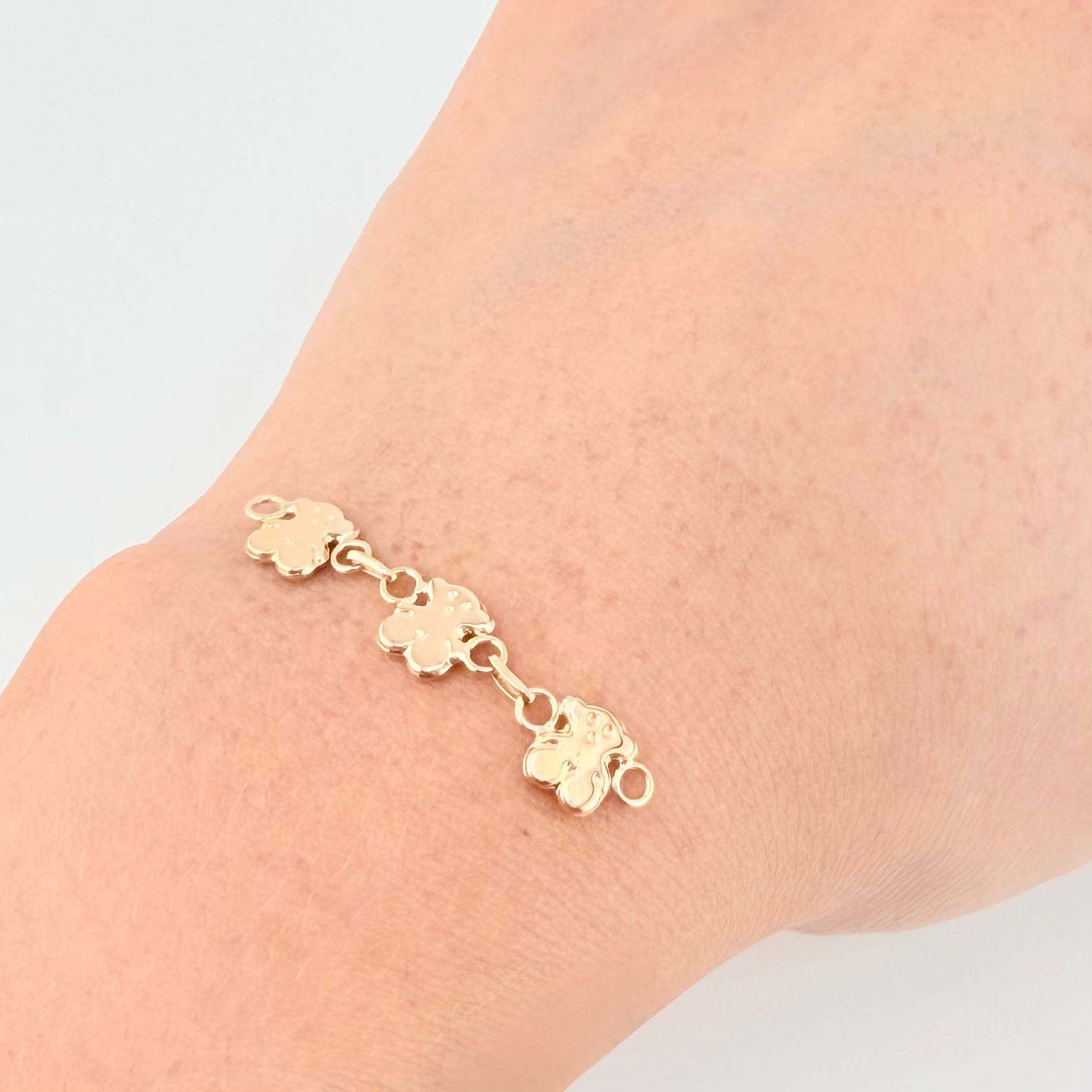 Herraje Retazo Osos Ts 1 g / 3,2 cm Oro Amarillo 18K