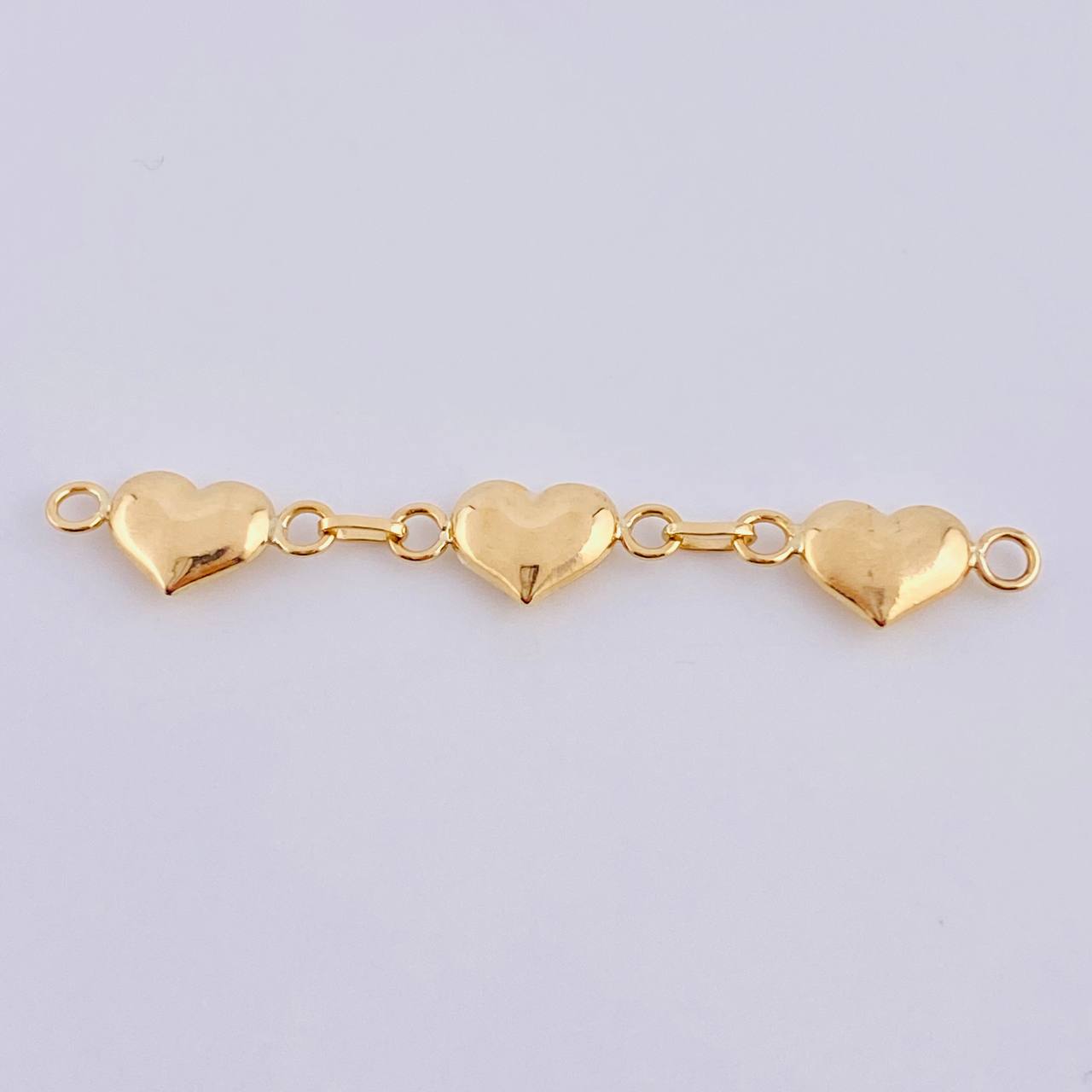 Herraje Retazo Carril Corazones 1.1 g / 4,6 cm Oro Amarillo 18K